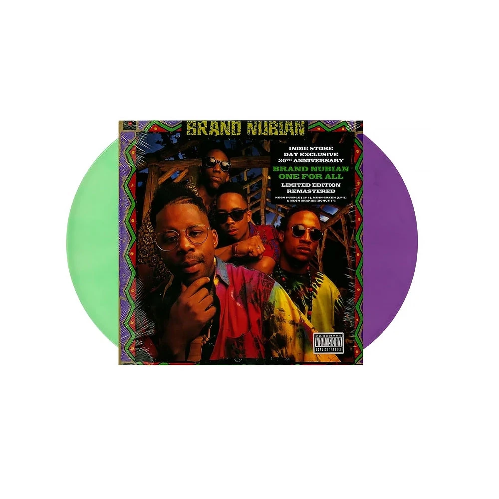 Brand Nubian, One for All, 30th Anniversary Edition (2xLP, Neon Purple & Neon Green)
